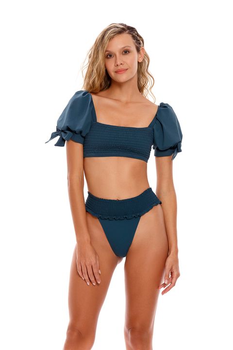 Eileen solid plus size bikini top