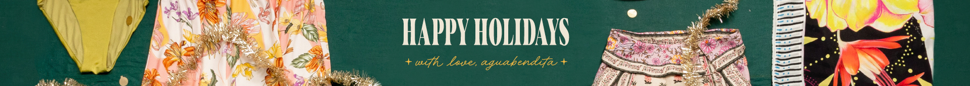 Happy Holidays | With love Agua Bendita